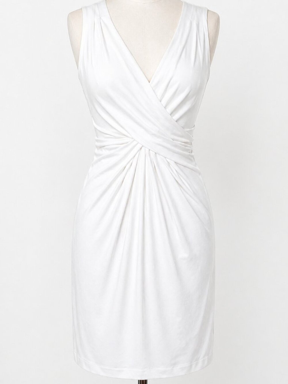 Michael Kors Collection White Draped Grecian Dress, made in Italy Size 8